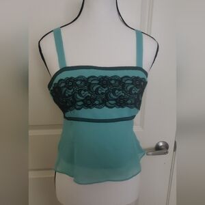 Karin Stevens Petite Teal Cami